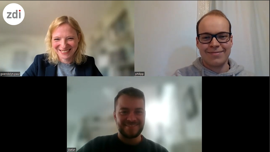 Gwendolyn Paul von der zdi-Landesgeschäftsstelle spricht mit Stefan und Philipp Lindner, den Gründern der Bonner Indoor Farm Urban Green, über Urban Framing und über ihre Aufgabe als Juroren bei der Science League.
